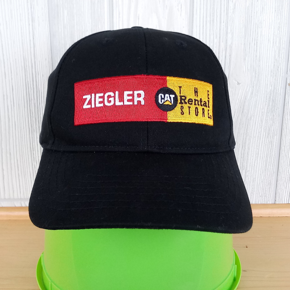 Worn 1x Cat Caterpillar Rental Dad Hat Cap Hipster